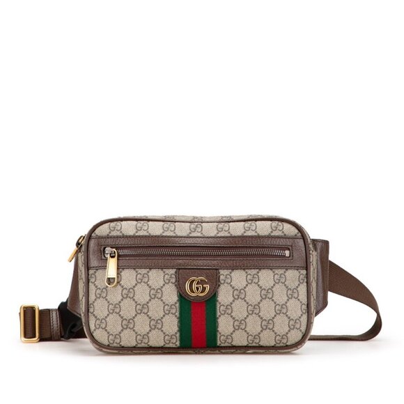 GUCCI Brown Leather Hobo Bag